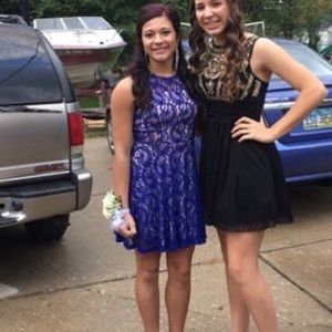 Blue homecoming dress